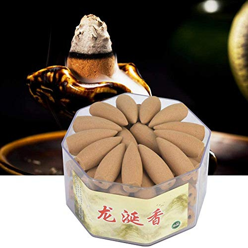 Coni di Incenso a Forma di Torre di Riflusso Agilawood, 70 Pezzi Confezione, Incenso di Ambrosia per Meditazione Yoga, Rilassamento e Purificazione Aria, per Benessere e Spiritualità