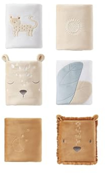 NOUKIE'S - Lot de 6 Protège-Barreaux pour Lits et Parcs Bébé - Babou & Kendi - Multicolore