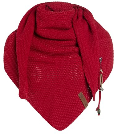 KNIT FACTORY - Dreiecksschal Coco - Damen Strickschal mit Wolle - Umschlagtuch für den Herbst und Winter - Winterschal - Dreieckstuch - Hochwertige Qualität - XXL Schal - 190 x 85 cm