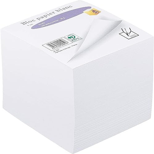 Papierblock Würfel geleimt 80g 90x90x90mm weißes Papier