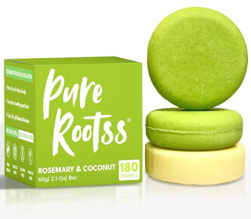 PureRootss Rosemary Shampoo and Conditioner Bars For Thickening Hair