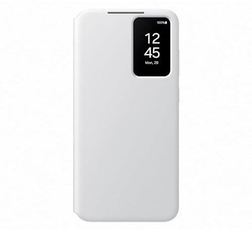 Samsung Smart View Wallet Smartphone Case EF-ZS926 für Galaxy S24+, Handy-Hülle, Kartenfach, Sichtfenster, White