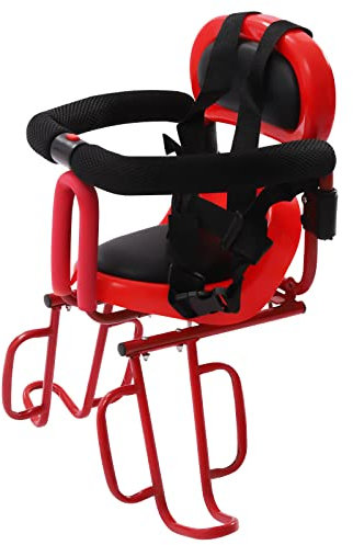 UESUENYENS Fahrrad Sicherheits-Kindersitz Halterung Baby Fahrrad Sitz Hinten Rot/Blau DHL Rot für Kinder von 6 Monaten bis 6 Jahren (Rot)