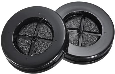 QUARKZMAN Pasacables de Goma Redondo de Doble Cara, Diámetro de Montaje de 48 mm, Diámetro Interior de 36 mm para Protección de Cables, Juego de 4 Unidades