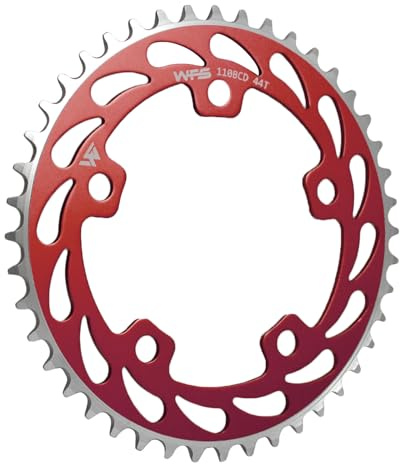 WFS Helix Chainring 44T 1/8 110mm BCD 5 Arm Hole for Old School Mountain Bike, Road Bikes, MTB and BMX Single Speed Fixie