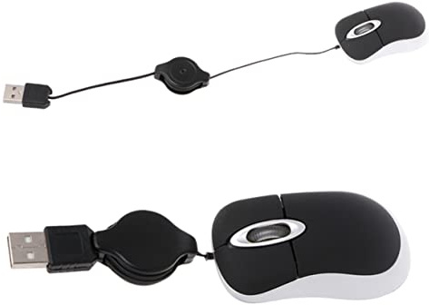OSALADI Lot De 2 Mini-Souris Optiques De Voyage Rétractables sans Fil Design Ergonomique