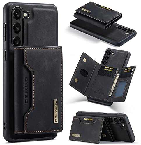 ZCDAYE for Samsung Galaxy S25 Case with Magnetic Wallet, Black | Premium Leather Phone Case with Card Holder, Powerful Magnets, Practical Cases for Women Man, Durable Protective Phone Cover