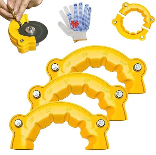 QQXUAN Angle Grinder Drill Bit Sharpener, Multipurpose Drill Grinder Grinding Tool, Portable Precision Drill Bit Sharpening Guide Tool, Bench Grinder Attachment Sharpening Jig for All Bits(3Pcs)