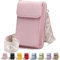 DBPBToU PU Portacellulare da Collo Donna, Borsa Donna Tracolla con Cinghie Regolabili Staccabili, Porta Cellulare Tracolla, Borsetta Porta Cellulare 7 (Rosa)