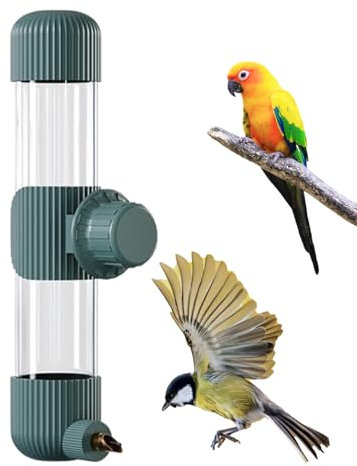Uhngw Sittich-Wasserspender für Käfig | Automatisches Papageienbewässerungswerkzeug – auslaufsicherer Käfig-Schlag-Typ, Vogel-Wasserspender zum Aufhängen für Finken, Blauhäher, Küken,