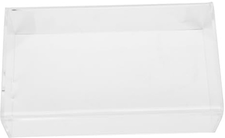 Uonlytech Transparente Acryl Mausschutzhülle für Desktop Maus, Abnehmbar | Waschbar und Praktisch, Klares Acryl Zubehör für Schreibtischnutzung, Schützt vor Staub im Alltag
