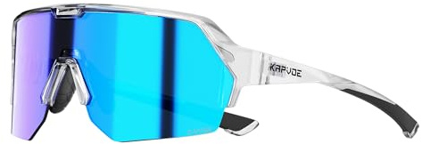 KAPVOE Fahrradbrille für Herren Damen Radsportbrille Sonnenbrille mit UV400 Schutz Sportbrille für Fahrrad Mtb Unisex