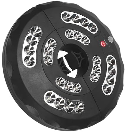 Biniveil Luces para Sombrilla Exterior | Luces De Jardín Para Sombrilla | Lámpara Recargable Impermeable 3 Modos Ajustables para Decoración de Jardín Camping Piscina Barbacoa en Exteriores