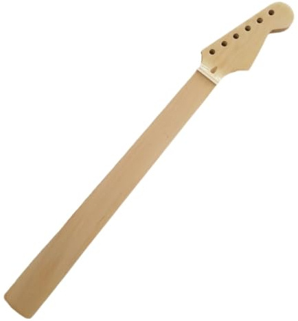 Fretless E-Gitarrenhals 22 Bünde 25,5 Zoll Ahorngriffbrett Glanzteile