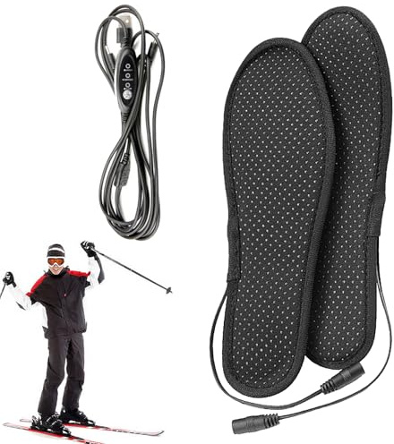 Semelles chauffantes pour Chaussures,Semelles chauffantes Rechargeables | Chauffe-Chaussures USB en Peluche Courte | Thermiques électriques antidérapantes, Semelles Rechargeables