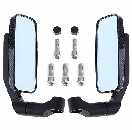 1 Par De Aleación De Aluminio Espejo Retrovisor para Motocicleta Manillar Scooter Espejo para 8mm 10mm Espejo Retrovisor Manillar Base Final Espejos Laterales