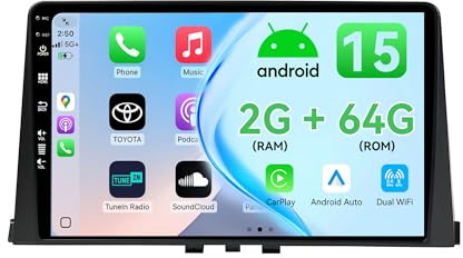 MSD 10.1 Pouce 2G+64G Autoradio pour Citroen Berlingo 2017-2019/Peugeot Partner/Rifter 2020/Opel Combo | Wireless Carplay Android Auto | Android 15 GPS Radio | Volant DSP Dab | Caméra arrière 2 Din