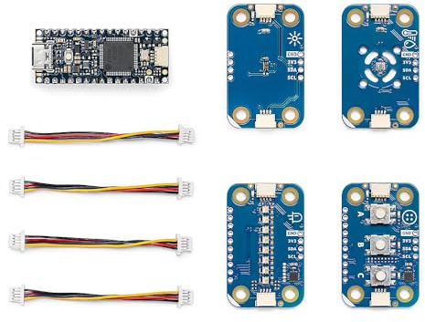 Arduino Modulino Environmental Station Bundle Compatible with Nano R4, Includes Thermo, Light, Pixels, Buttons