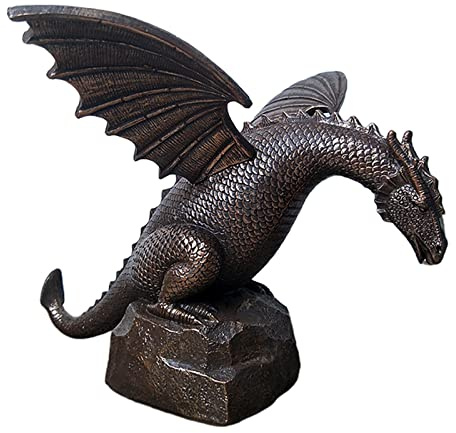 F Fityle Statua di Drago da Giardino Esterno, Fontana d'Acqua, Scultura, Decorazione per Cortile.