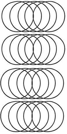 sourcing map 20 Stück Metrische Nitrilkautschuk O-Ringe 40mm Außendurchm. | Dichtung Gummi, 38mm Innendurchm., 1mm Breite