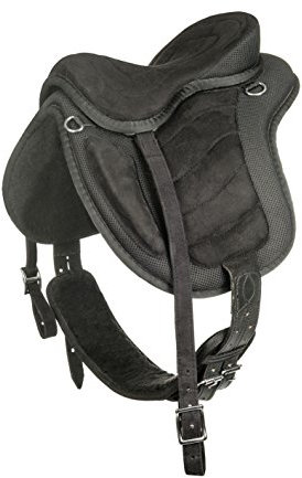 HKM 83629191 baumloser Shetty - Sattel, schwarz/schwarz, Shettygröße