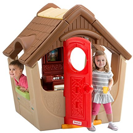 Simplay3 Garden View Cottage, Kids Indoor Outdoor Playhouse for 4 or More Children 18 Months and up (52 H x 40 L x 48 W)