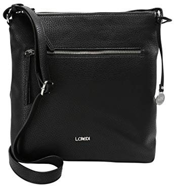 L.Credi Damen New Orleans Umhängetasche Schwarz (Schwarz)