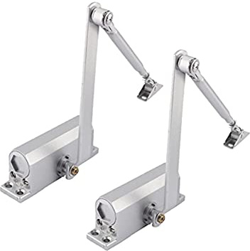 2 st automatiska dörrstängare, justerbar kontroll upp till 65 kg (2 st 45-65 kg)