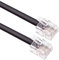Keple 10m RJ11 Cable ADSL Extension Lead Phone Cord Telephone Plug High Speed BT Internet Broadband Male to Male Router and Modem to RJ11 Phone Socket, Microfilter, Landline Wire (Black)