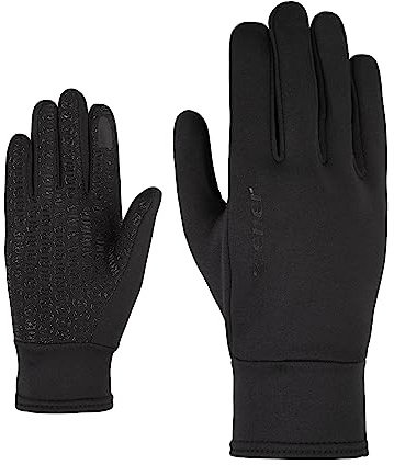 Ziener Kinder LISANTO Junior Multisport Freizeit-/ Funktions-/ Outdoor-Handschuhe | Atmungsaktiv, Touch, Pontetorto, Black, 6, 802053, Schwarz