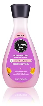 Cutex, Dissolvant pour Vernis à Ongles, 200 Ml, Sans Acétone Ultra-Caring