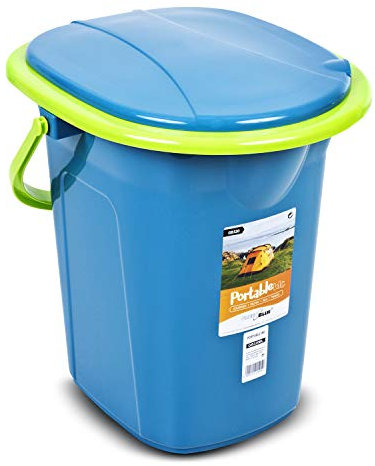 Green Blue GB320 Mobile Campingtoilette 19L | Tragbare Reisetoilette mit max. Tragkraft bis 120kg | Ideal für Camping, Reisen und Outdoor-Aktivitäten