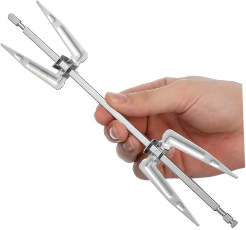 YARNOW Asador De Pollo Giratorio De Acero Inoxidable Para Freidora De Aire y Parrilla Bbq Compatible Cocinas De Inducción y Hornos