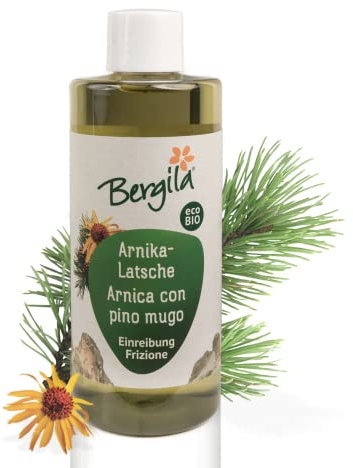 Bergila Arnika-Latsche Einreibung 250 ml ECOBio - aus 100% natürlichen, biologischen Rohstoffen - kontrollierte und zertifizierte Qualität aus Südtirol