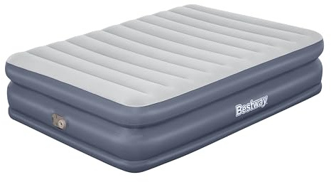 Bestway 80 x 60 x 20/2.03m x 1.52m x 51cm Tritech QuadComfort Air Mattress Queen Built-in AC Pump