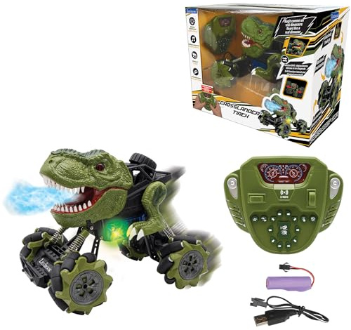 Lexibook, Crosslander Tirex RC-Auto, RC57 | Dinosaurier-Design, Raucheffekte, Stunts, Wiederaufladbar