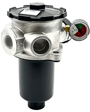 FR6 Series Tank Top Rücklauffilter 25 Mikron 2 Loch 3/4 Zoll BSP 70 l/min kein Luft Entlüfter c/w Schnellzugriff Einfüllkappe
