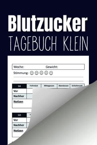 Blutzucker Tagebuch klein: Das Blutzuckertagebuch für Diabetiker als Pocket Edition | Einfach, kompakt und Platz für 1 Jahr (52 Wochen)