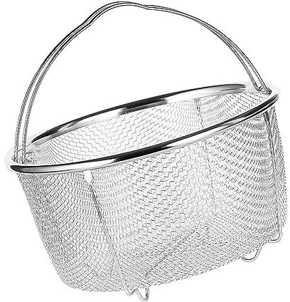Panier à Vapeur en Maille D'acier Inoxydable avec Fonction de Filtre à Huile, Conception Polyvalente pour la Cuisson du Riz et Sous Pression, Panier de Drainage Pratique pour la