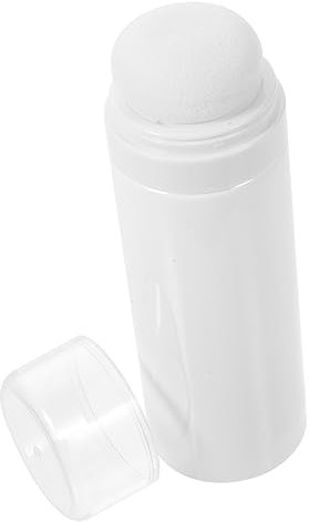 BESTonZON 2St Puderquaste Puffer babypuder reisegröße Bausatz lose Pulverdosen luftlos puder dose Babypuder-Box behälter puder puff Puffflasche Vorratsflasche für Pulver Plastik Weiß
