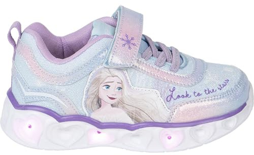 CERDÁ Life'S Little Moments | Deportivas para Niñas Frozen con Luces LED y Suela Ligera EVA, Estilo Disney y Máxima Comodidad