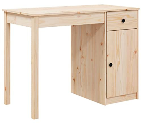 Schreibtisch 100x50x75 cm Massivholz Kiefer,jiangboyue-814629