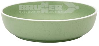 Brunner Plat fond Ø 20 cm en mélamine et fond antidérapant fantaisie DOLOMIT Green