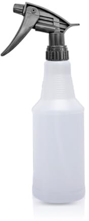 Spray Bottle for Cleaning Spray Bottles Mist Oil Sprayer Hair Care Refillable Durable Clear Plastic Gardening Kitchen Bath Glass Adjustable Trigger Action Misting Full Spray Modes 600 Ml(1 Count)