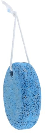 Piedra Pómez de Piedra Volcánica Azul Ovalada para Pies | Exfoliación y Eliminación de Piel Muerta, Reduce Callos y Durezas, Diseño Ergonómico para Uso Cómodo