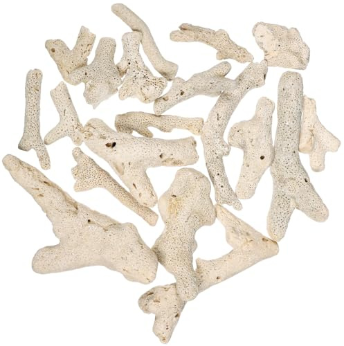 Garneck Fish Tank Filtration Material Coral Gravel Aquarium Stone 500g Decorative Landscape Stone for Aquarium Flower Pot and Terrarium Decor