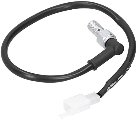 Tbest Stahl-Hydraulikdruck-Bremslichtschalter M10x1,25 Teilung für Einleitungssystem, Kompatibel mit Japanischen Motorrädern, ATVs, Rollern (Mit CN-Stecker 220V)