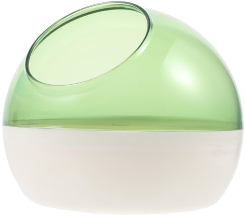 DIYEAH Hamster Sand Bath Box Chinchilla Dust Bath Removable Easy to Clean Light Green Plastic Cage Accessory for Hamsters and Chinchillas Bathroom Use