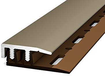 Carl Prinz Profi-Design Abschlussprofil 90cm (Bronze, Edelstahl Matt, Entw. für LVT-Beläge)