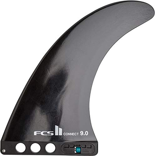 FCS II Connect GF Longboard Fin – Beginner-Friendly Glass Flex Longboard Fin for Smooth Turns, Speed & Easy Control (Multiple Sizes) (Glass Flex, 9)
